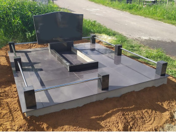 Благоустройство участка могилы