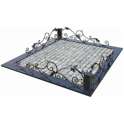 Кованая ограда КО-15 на могилу