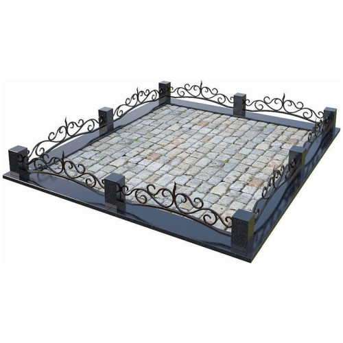 Кованая ограда КО-9 на могилу