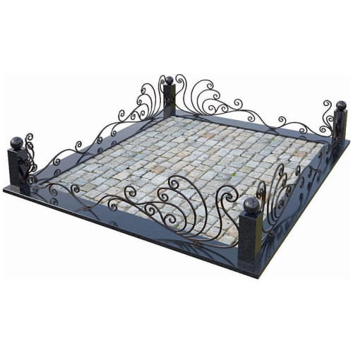 Кованая ограда КО-11 на могилу