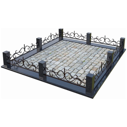 Кованая ограда КО-4 на могилу