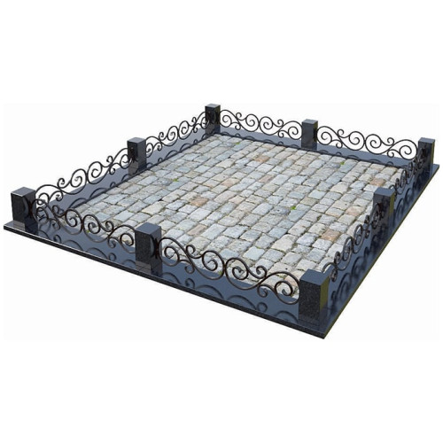 Кованая ограда КО-13 на могилу