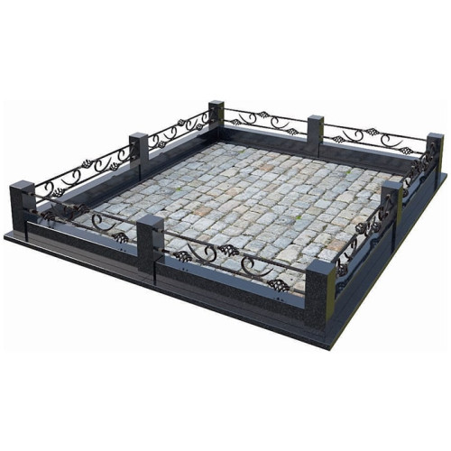 Кованая ограда КО-2 на могилу