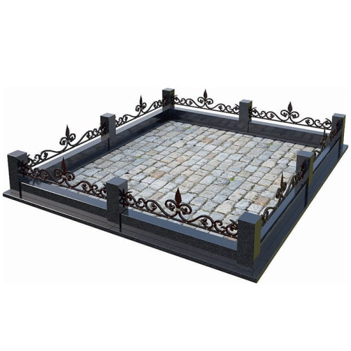 Кованая ограда КО-1 на могилу