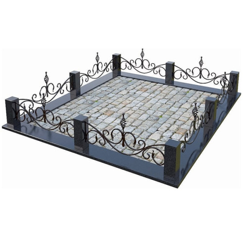 Кованая ограда КО-12 на могилу