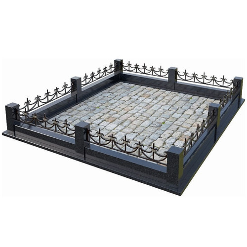 Кованая ограда КО-5 на могилу