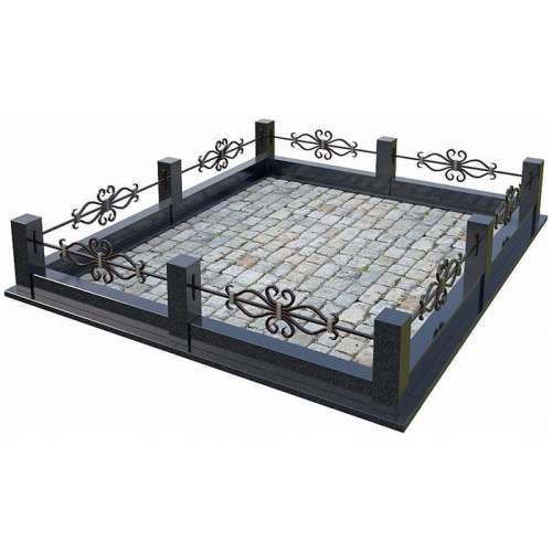 Кованая ограда КО-6 на могилу