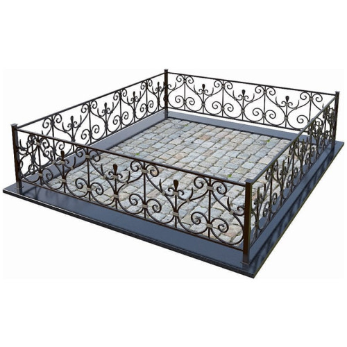 Кованная ограда МО-16 на могилу