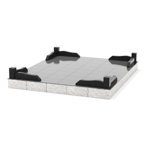 Гранитная ограда ОГ-11 на могилу