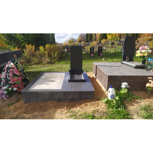 Благоустройство из бессерного блока в несколько уровней