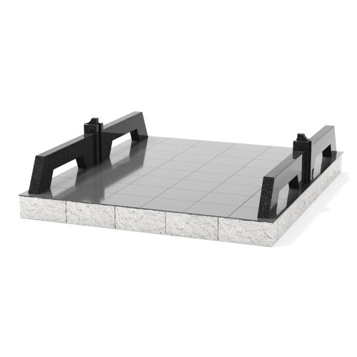 Гранитная ограда ОГ-27 на могилу