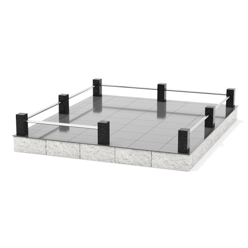 Гранитная ограда ОГ-3 на могилу