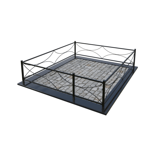 Металлическая ограда МО-12 на могилу