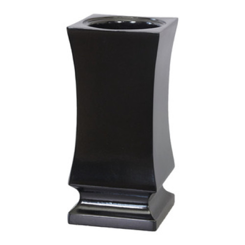 Ваза ритуальная №9 28 см черная из полимергрантита