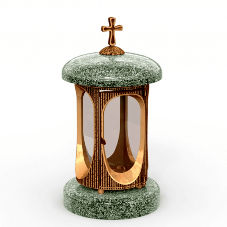 Лампада ритуальная гранит Балтик Грин