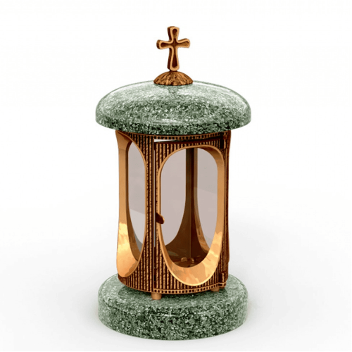 Лампада ритуальная Балтик Грин из гранита