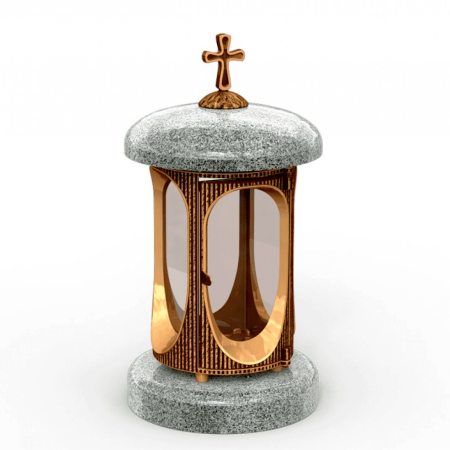 Лампада ритуальная гранит Куру Грей